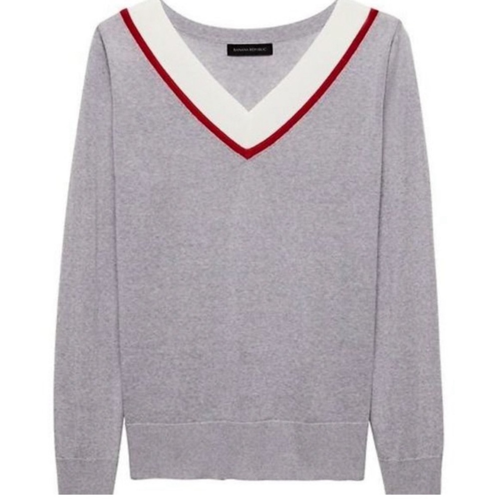 NWOT Banana Republic 100% Merino Wool Varsity Sweater in Medium